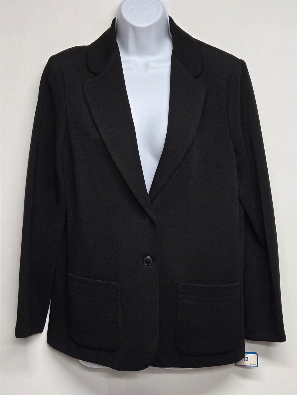 Ted Martin Originals 12 Vintage Blazer Black Lapel Button Down Pockets